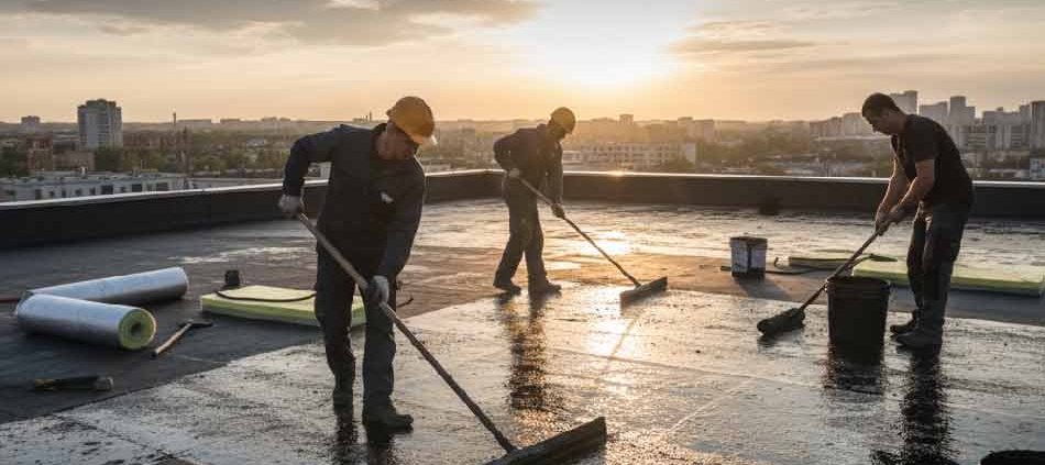 Best Bitumens for Cheap and Easy Roof Waterproofing | بهترین قیرها برای عایق‌بندی ارزان و آسان پشت بام | أفضل أنواع البيتومين لعزل الأسطح الرخيص والسهل