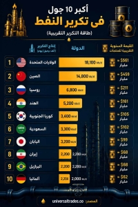 أفضل 10 دول في مجال تكرير البترول