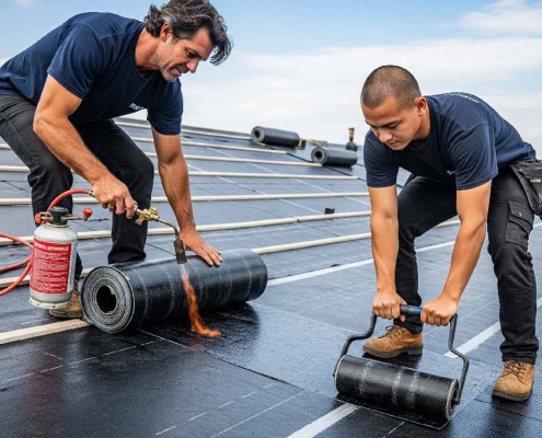 Modified Bitumen Roofing | قیر اصلاحشده | العزل المائي للأسطح بالبيتومين المعدل