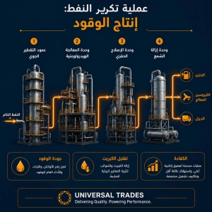 عملية إنتاج الكيروسين والبنزين والديزل