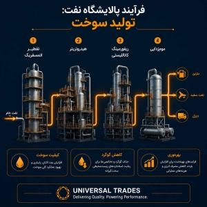 فرایند تولید بنزین و نفت سفید و گازوئیل