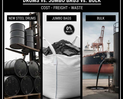 Bitumen Packaging Guide | انواع بسته‌بندی قیر | دليل تعبئة وتغليف البيتومين