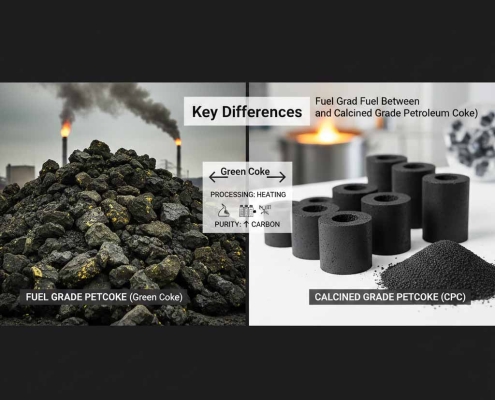 Fuel Grade vs Calcined Grade Petroleum Coke | تفاوت‌های کک نفتی سوختی و کلسینه شده | الفروقات الرئيسية بين فحم الكوك البترولي من الدرجة الوقود والدرجة المكلسة