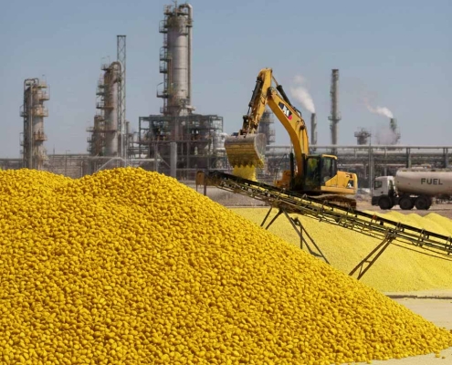 Lumpy Sulfur and Its Applications | گوگرد کلوخه‌ای | الكبريت الكتلي