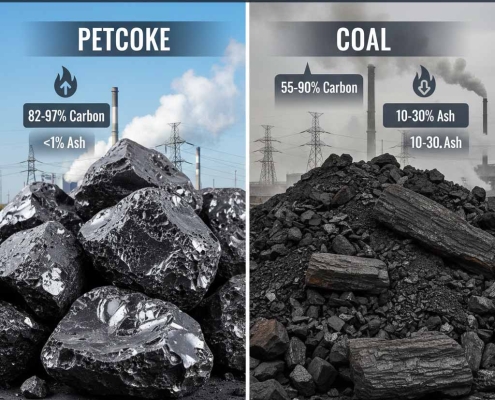 Petroleum Coke (Petcoke) vs. Coal | مقایسه کک نفتی و زغال سنگ | فحم الكوك النفطي مقابل الفحم