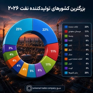 فهرست 10 کشور برتر تولید کننده نفت خام جهان