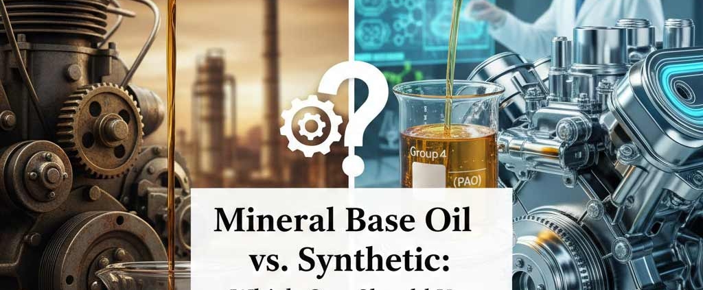 Mineral Base Oil vs. Synthetic | مقایسه روغن پایه معدنی و سنتتیک | زيت الأساس المعدني مقابل التخليقي (Synthetic)