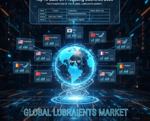 Top 10 Base Oil Producing Countries 2026 | ۱۰ کشور برتر تولیدکننده روغن پایه در سال 2026 | أفضل 10 دول منتجة لزيوت الأساس في عام 2026