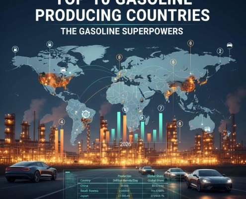 Top 10 Gasoline Producing Countries | ۱۰ کشور برتر تولیدکننده بنزین | أفضل ۱۰ دول منتجة للبنزين