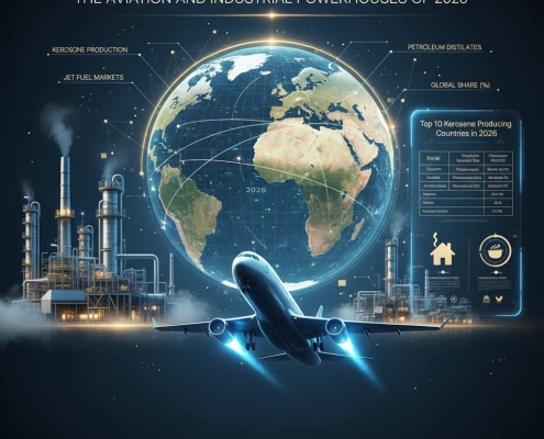 Top 10 Kerosene Producing Countries 2026 | ۱۰ کشور برتر تولیدکننده نفت سفید در سال ۲۰۲۶ | أكبر 10 دول منتجة للكيروسين في عام 2026