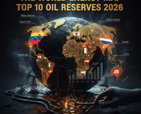 top 10 countries by oil reserves-2026 | ۱۰ کشور برتر دارنده ذخایر نفتی در سال ۲۰۲۶ | أكبر 10 دول من حيث احتياطيات النفط في عام 2026