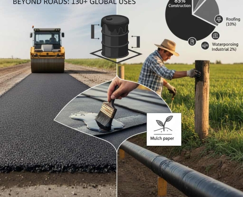 Bitumen Uses and Applications | کاربردهای قیر | استخدامات البيتومين وتطبيقاته