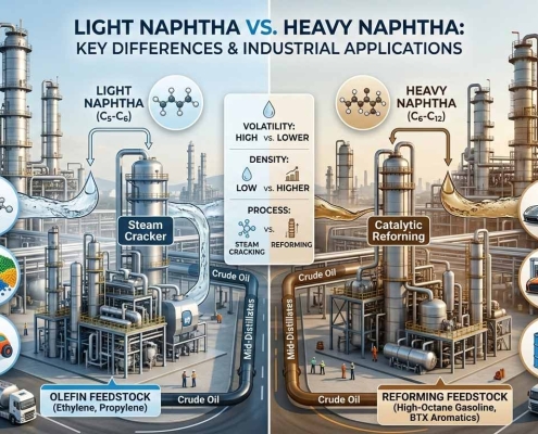 Light Naphtha vs. Heavy Naphtha | مقایسه نفتا سبک و سنگین | النفتا الخفيفة مقابل النفتا الثقيلة