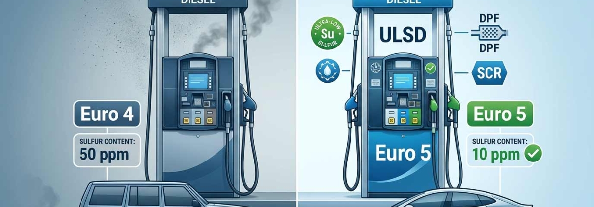 Euro 4 vs Euro 5 Diesel | گازوئیل یورو 4 و یورو 5 چه تفاوتی دارند؟ | الفرق بين ديزل يورو 4 ويورو 5