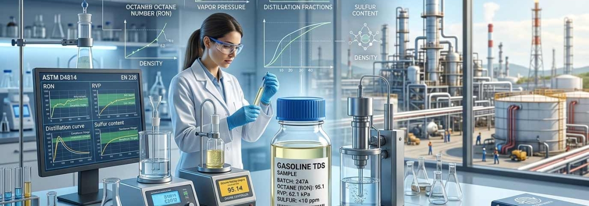 Gasoline technical data sheet (TDS) | برگه اطلاعات فنی TDS بنزین | ورقة البيانات الفنية (TDS) للبنزين