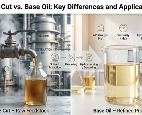 Lube Cut vs. Base Oil | مقایسه روغن پایه و لوب کات | لوب كت مقابل زيت الأساس