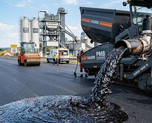 Polymer Modified Bitumen (PMB) | قیر اصلاح‌شده با پلیمر (PMB) | البيتومين المُعدَّل بالبوليمر (PMB)