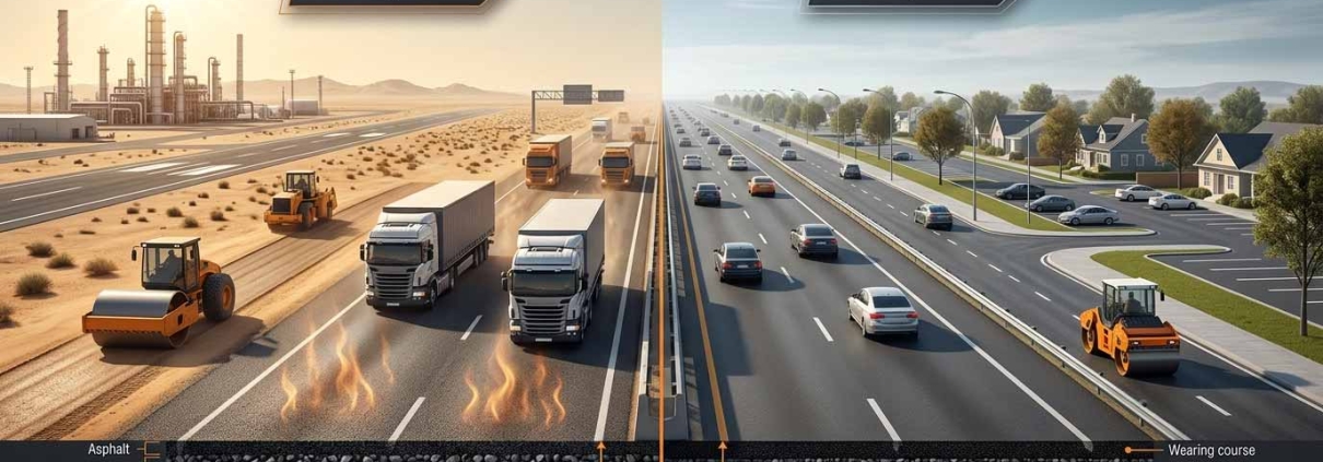 Bitumen 40/50 vs 60/70 | مقایسه قیر 40/50 و قیر 60/70 | البيتومين 40/50 مقابل 60/70