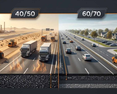 Bitumen 40/50 vs 60/70 | مقایسه قیر 40/50 و قیر 60/70 | البيتومين 40/50 مقابل 60/70
