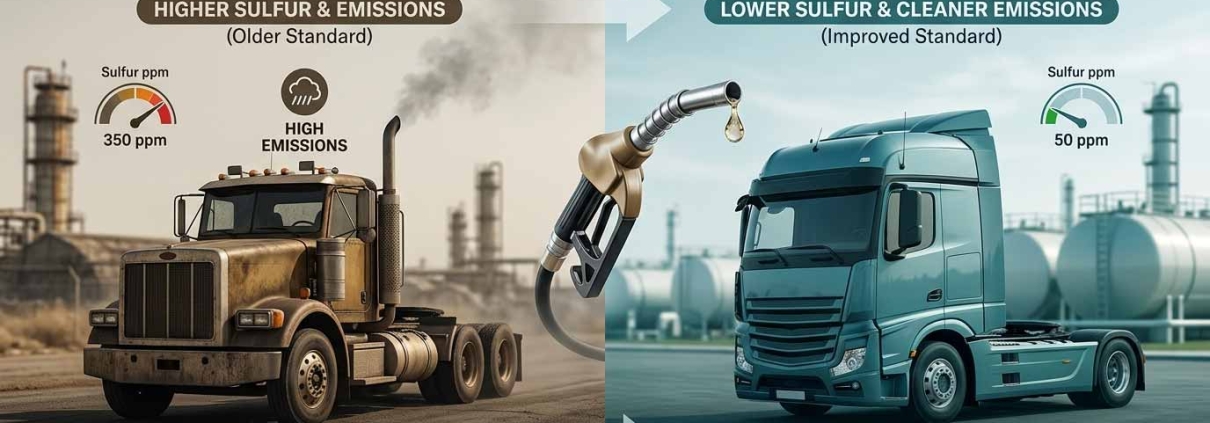 Euro 3 vs Euro 4 Diesel | مقایسه گازوئیل یورو ۳ و یورو ۴ | مقارنة بين الديزل يورو 3 ويورو 4