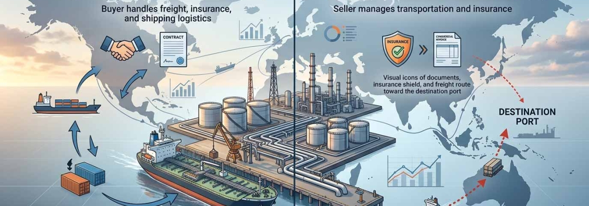 FOB vs CIF in Petroleum Trading | تفاوت FOB و CIF در تجارت فرآوردههای نفتی | الفرق بين FOB وCIF في تجارة المنتجات النفطية