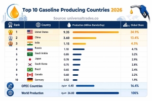 list of Top 10 Gasoline Producing Countries