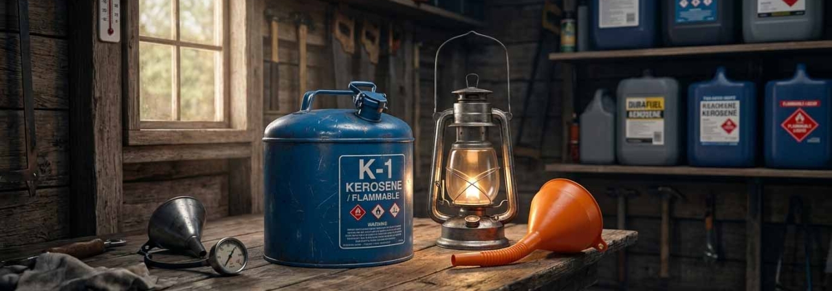 how to store kerosene safely for lantern use? | چگونه نفت سفید را برای استفاده در فانوس به‌صورت ایمن نگهداری کنیم? | كيف تخزّن الكيروسين بأمان لاستخدام الفانوس