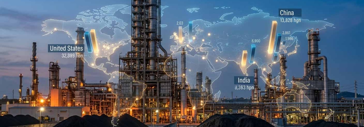 Top 10 Largest Petroleum Coke Producing Countries | ۱۰ کشور برتر تولیدکننده کک نفتی در جهان | أكبر 10 دول منتجة لفحم الكوك النفطي في العالم